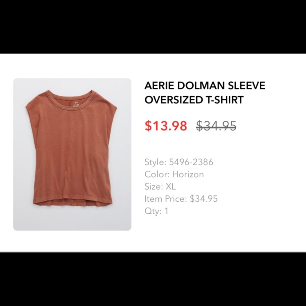 aerie doleman scrip top sleeveless tee